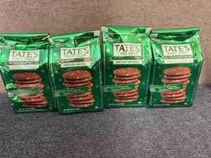 lot 193 image: 4 Bags Of Tates Chocolate Toffee Cookies
