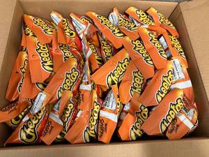 lot 199 image: Box Of Flamin Hot Cheetos