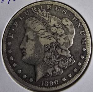 lot 2 image: 1890  Carson City Silver Dollar (CC)