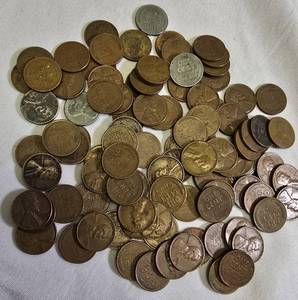 lot 38 image: 100 Wheat Pennies