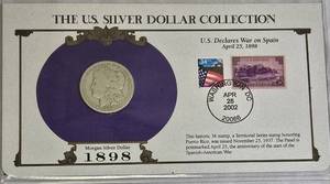 lot 54 image: 1898-S Morgan Silver Dollar Collector Series in Sleeve.