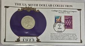 lot 57 image: 1923-S Peace Silver Dollar Collectors Series in Sleeve