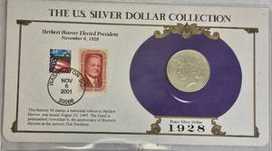 lot 59 image: 1928-S Peace Silver Dollar Collectors Series in Sleeve