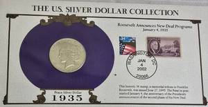 lot 60 image: 1935-S Peace Silver Dollar Collectors Series in Sleeve