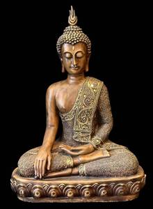 LR - Three Hands Buddha Statue -Resin, 16 Inches Tall Indoor Decor