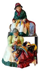 C7 - Royal Doulton Wardrobe Mistress HN2145 & Silks and Ribbons HN2017 (Lot of 2)