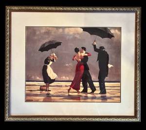 LR - Bombay Company - Singing Butler Valet Chantant Framed Print