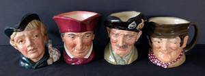 LR - Royal Doulton Character Mugs - The Cardinal & Dick Whittington (Set of 4)