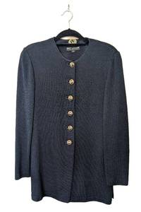 MB - St. John Basics Black Knit Jacket - Size S