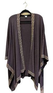 MB - St. John Wrap Sweater - Beaded Trim, One Size Fits All