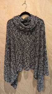 MB - St. John Nordstrom Exclusive Knit Wrap Sweater - BlackWhite Boucle - Medium
