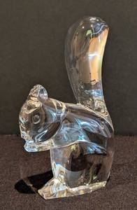 MB - Baccarat Crystal Squirrel Figurine -
