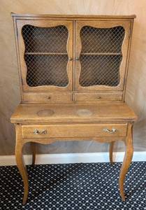 MB - Vintage Bodart French Provincial Secretary Cabinet