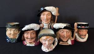 MB - Royal Doulton Six Character Mugs - Athos Aramis Porthos Beefeater (Three Musketeers)