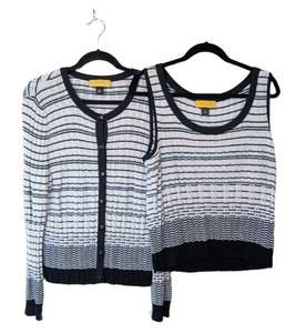 MB - St. John Tank Top & Cardigan Set - Size Large