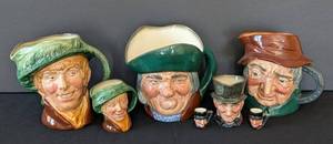 MB - Royal Doulton Five-Character Mugs Set - Uncle Tom Cobbleigh & Toby Philpots