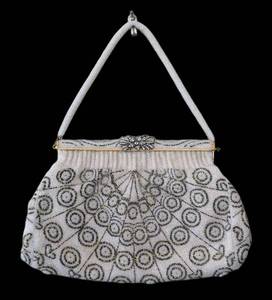 MB - Vintage French Beaded Purse - Hand Made in France