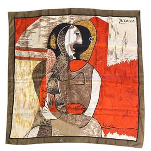 DR - Picasso Scarf - Abstract Cubist Portrait