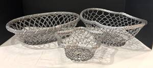 DR - Trio of Versatile Wire Baskets