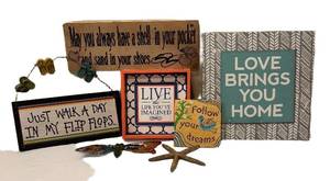 LR - Assorted Plaques, Prints and More - Wall Art Collection