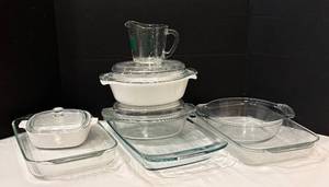 LR - Pyrex & Anchor Hocking Glass Bakeware