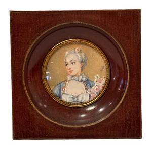 DR - Miniature Antique Portrait Print