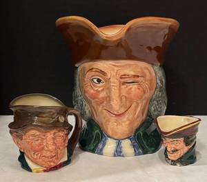 DR - Three Royal Doulton Toby Mugs