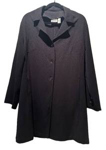CC - Chicos Design Black Coat - Size 2