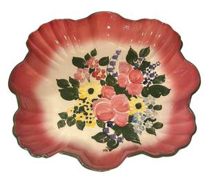 DR - Vintage Decora Hand Painted California Ceramic Wall Decor