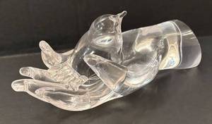 DR - Crystal Bird in Hand Figurine