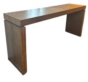 LR - Brown Wood Console Table