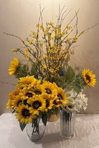 LR - Three Faux Floral Arrangments