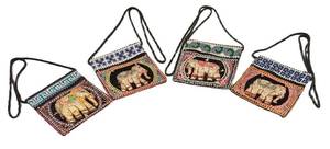 LR - Four Elephant Beaded Handbags