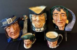 LR - Royal Doulton Toby Mugs - Assorted Characters