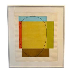 DR - Robert Mangold Five Color Frame 1985 Woodblock Print - Edition 200
