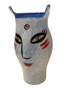 C1 - Kosta Boda Open Minds Vase - Hand-Painted by Ulricha Hydman