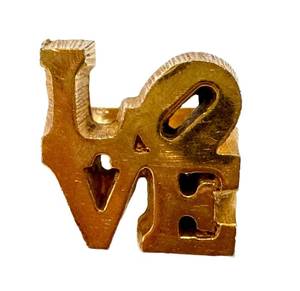 Robert Indiana Love Ring - Vintage Valentine Ring, Size 4.75