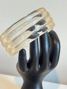 Vintage Ribbed Lucite Bracelet