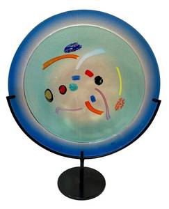 Paola Crepax Murano Italian Glass Charger