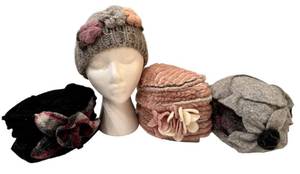 MB - LAFENICE Firenze Italia Wool Hats - 4 Pack, Made in Italy