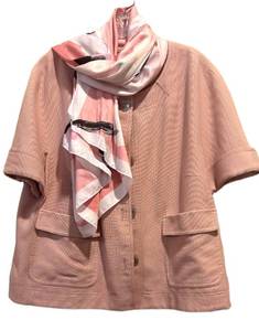 FCL - Jones New York Collection Pink Knit Jacket - Size 16