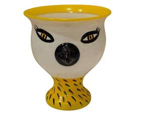 C1 - Kosta Boda - Somebody by Ulrica Hydman, Artist Collection, 1990 Hand Painted Glass Vase