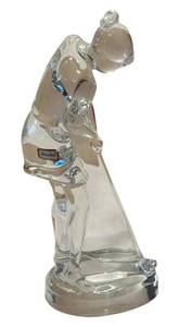 Baccarat Female Golfer Crystal Figurine