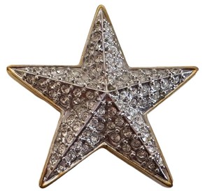 Swarovski Star Crystal Brooch - 1.5 Inch Pav Crystal Star Pin