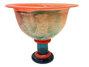 Kosta Boda CanCan Kjell Engman - Hand-Blown Footed Compote Bowl