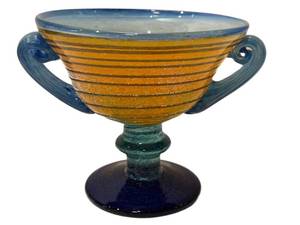 Handblown Art Glass Bowl - Kosta Boda Style, Unmarked