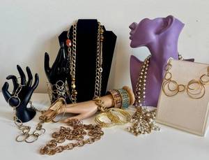 Assorted Gold-Tone Fashion Jewelry - Bracelets & Necklaces
