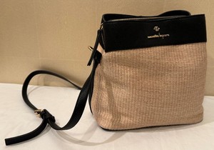 Nanette Lepore Colleen Canvas Triple Section Bucket Crossbody Bag