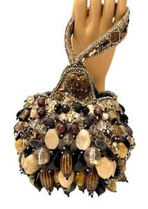 Mary Frances Take for Granite Beaded Ball Purse
