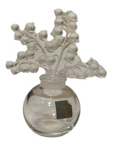 DR - Lalique Clairefontaine Crystal Perfume Bottle with Lily of the Valley Stopper